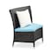 Manhattan Comfort Nightingdale 7-Piece Outdoor Dining Set in Sky Blue, White and Black, PK7 OD-DS001-SB - alternate 2